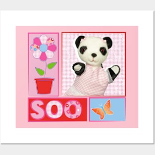 Sooty Soo Retro Floral Posters and Art